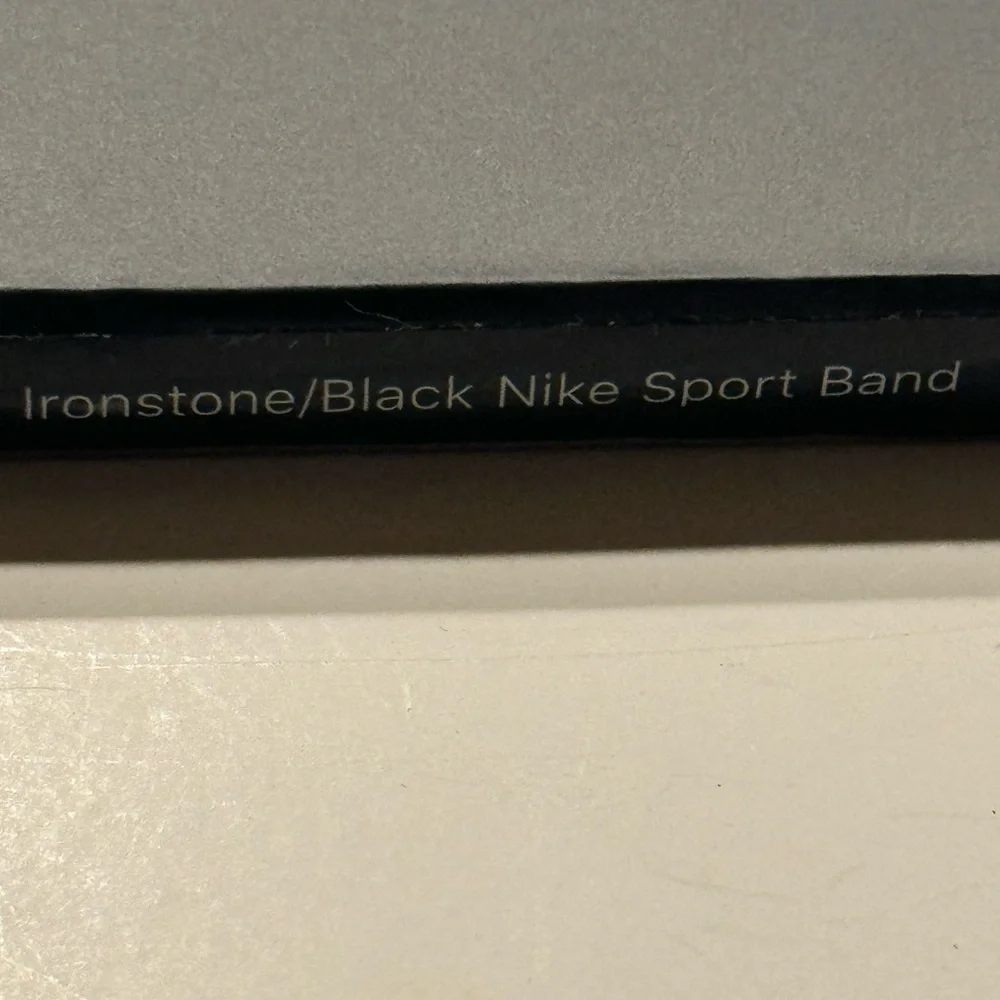 Ironstone/Black Nike Sport Band for Apple Watch